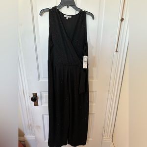 New XL black sparkle jump suit